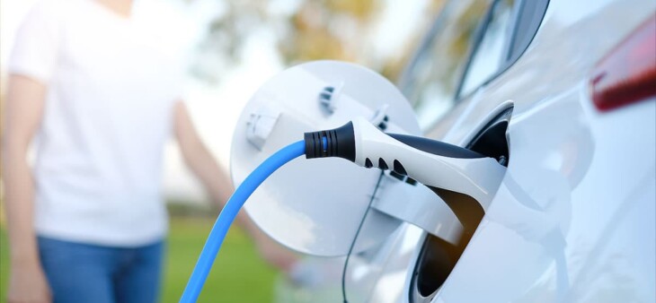Electric vehicle charging at home, illustrating EV charger permit and installation planning in Pacific Palisades