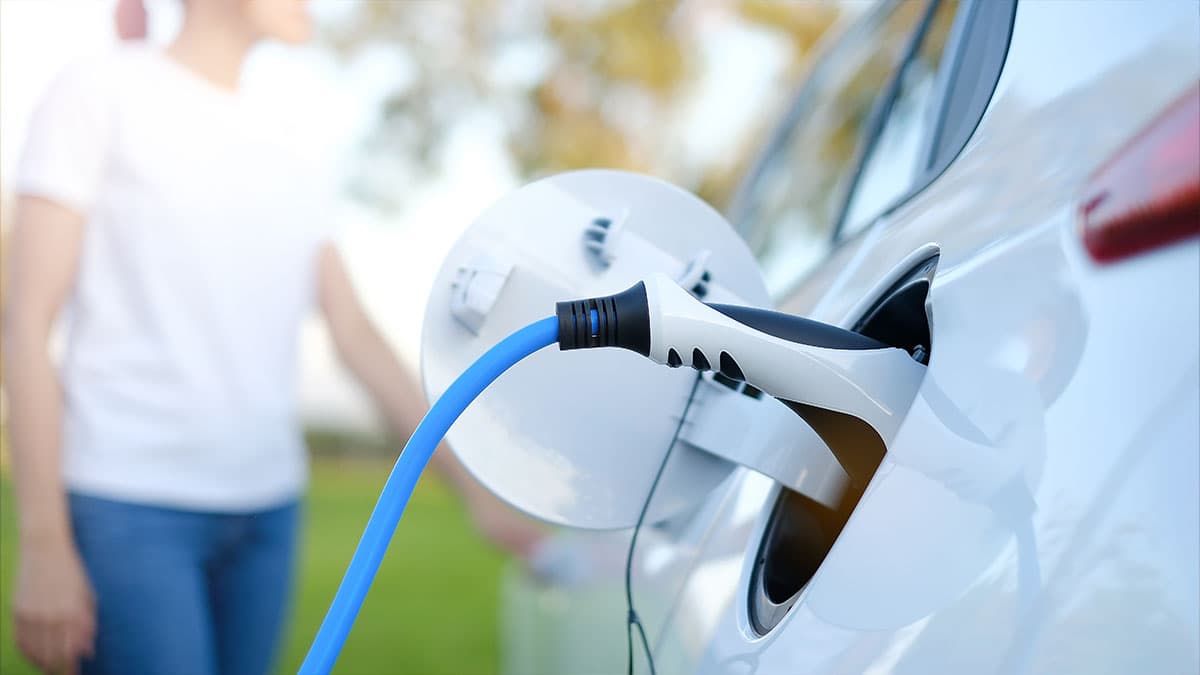 Electric vehicle charging Electric vehicle charging at home, illustrating EV charger permit and installation planning in Pacific Palisades